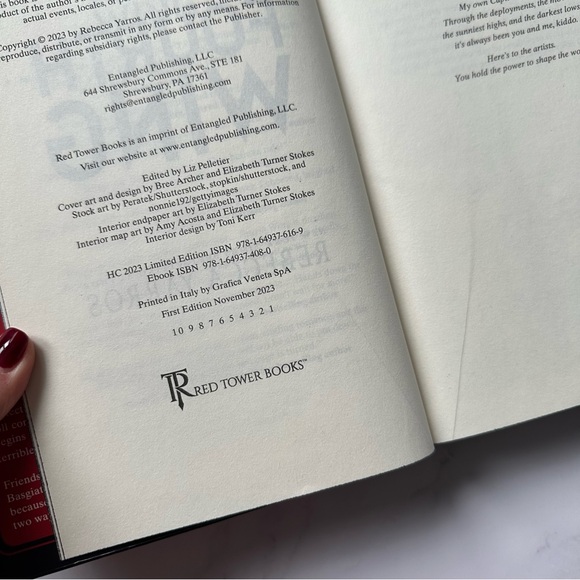 NWOT Fourth Wing Holiday and Iron Flame (by Rebecca Yarros) Hardcover Books - Picture 6 of 8